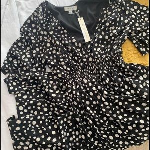 She + Sky Polka Dot Romper